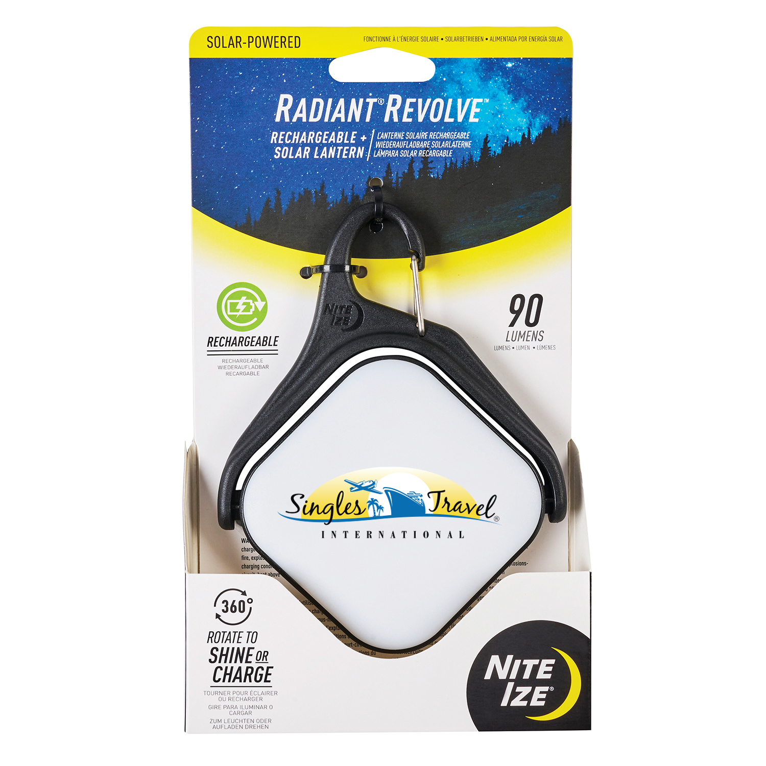 NITE IZE® RADIANT® REVOLVE™ RECHARGEABLE SOLAR LANTERN 11
