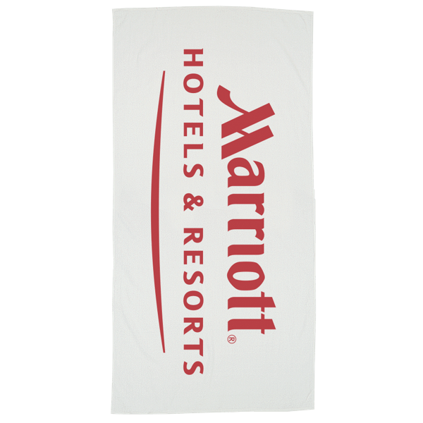 Basic Weight White Beach Towel 5