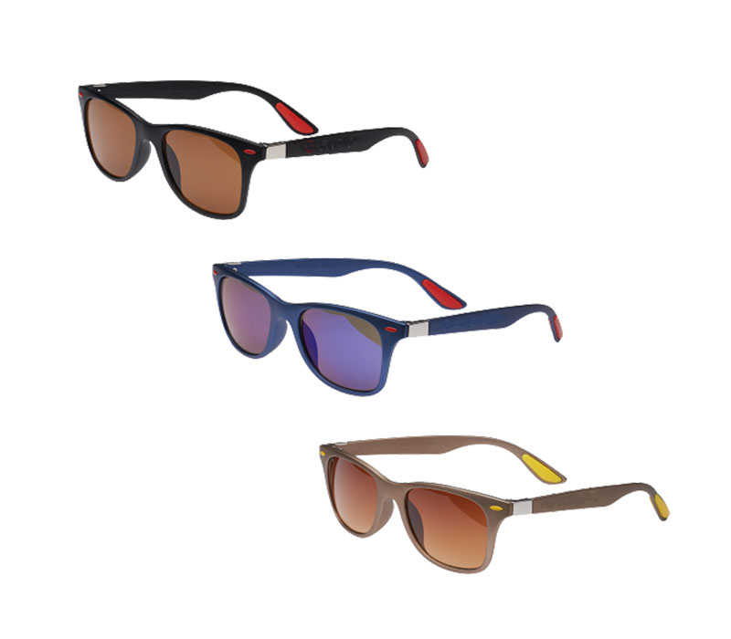 UV400 Matte Sunglasses with Metal Accent 2