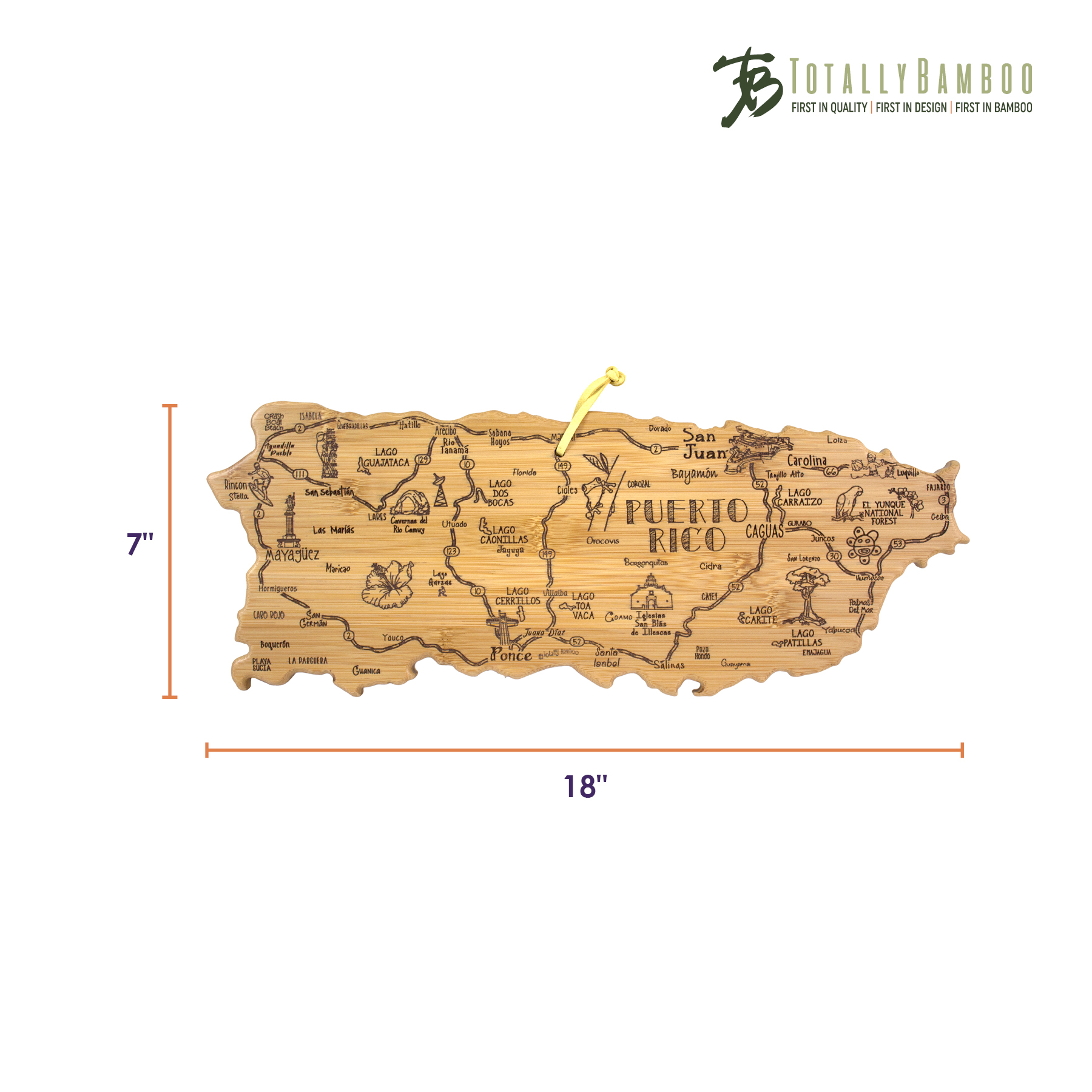 Destination Puerto Rico Cutting & Serving Board 2