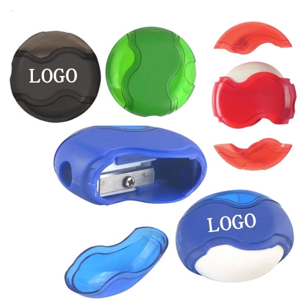 Round Pencil Sharpener with Eraser 5