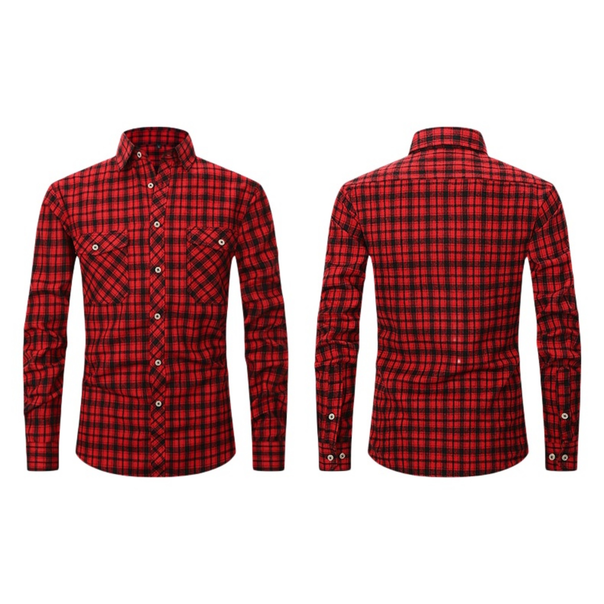 Long Sleeve Lightweight 2 Pockets Casual Shirt 2