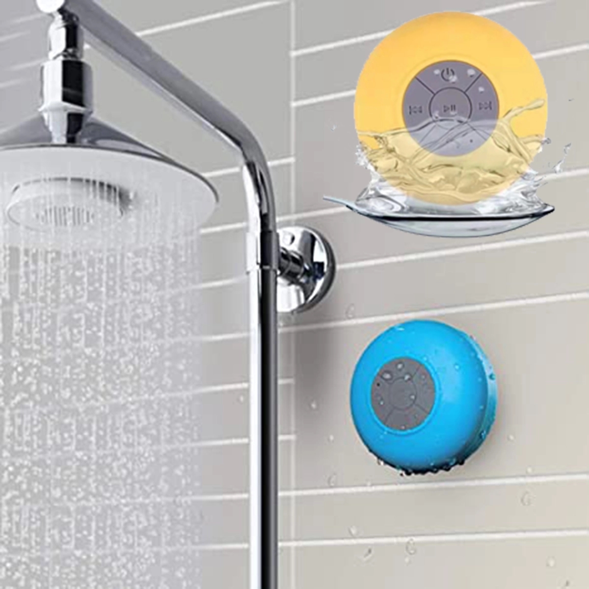 Wireless Blue tooth Speaker Shower Waterproof Sucker 4