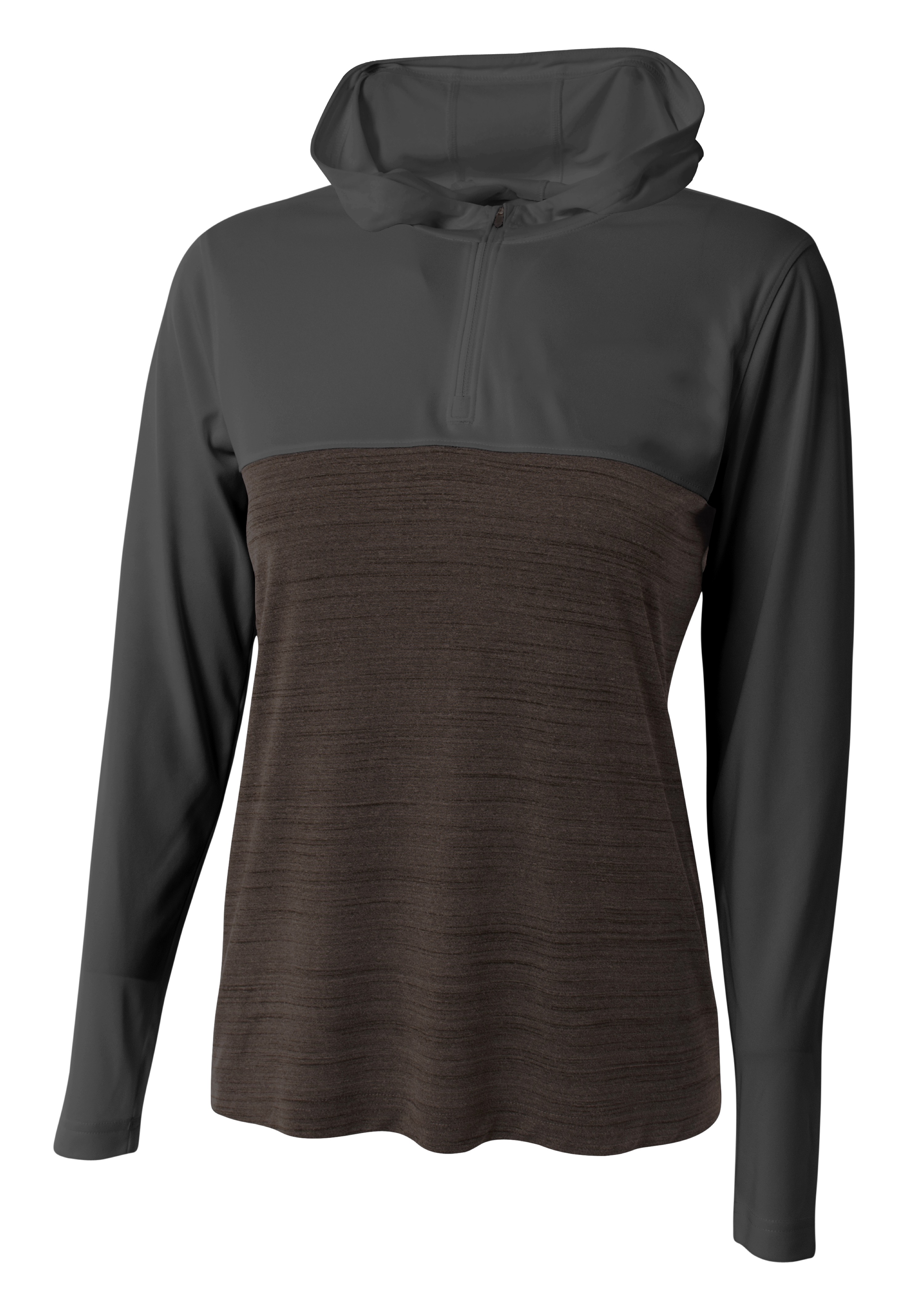 A4 Women's Slate Quarter Zip Hoodie 3