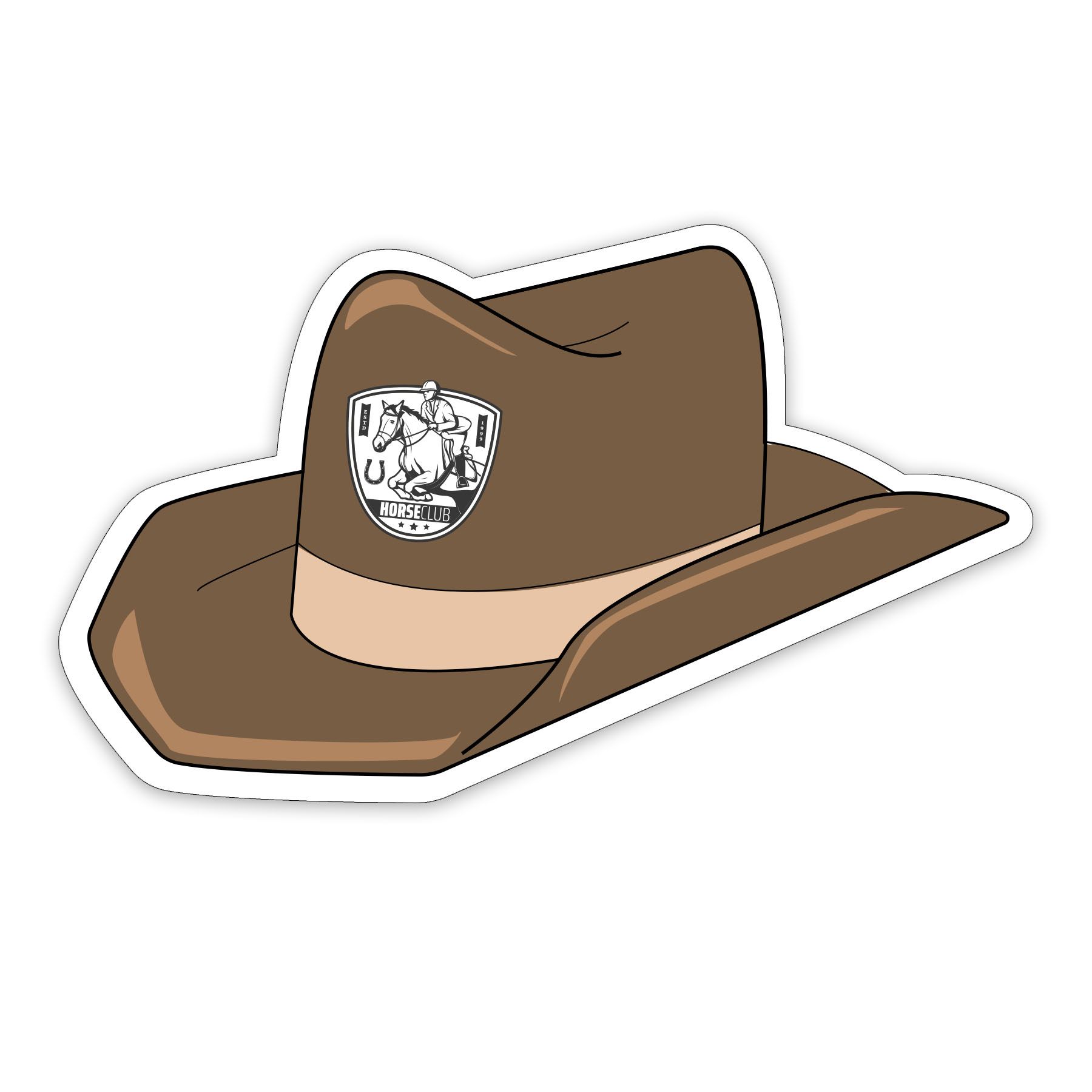 Cowboy Hat Shaped NoteKeeper™ Magnet 35 Mil 8