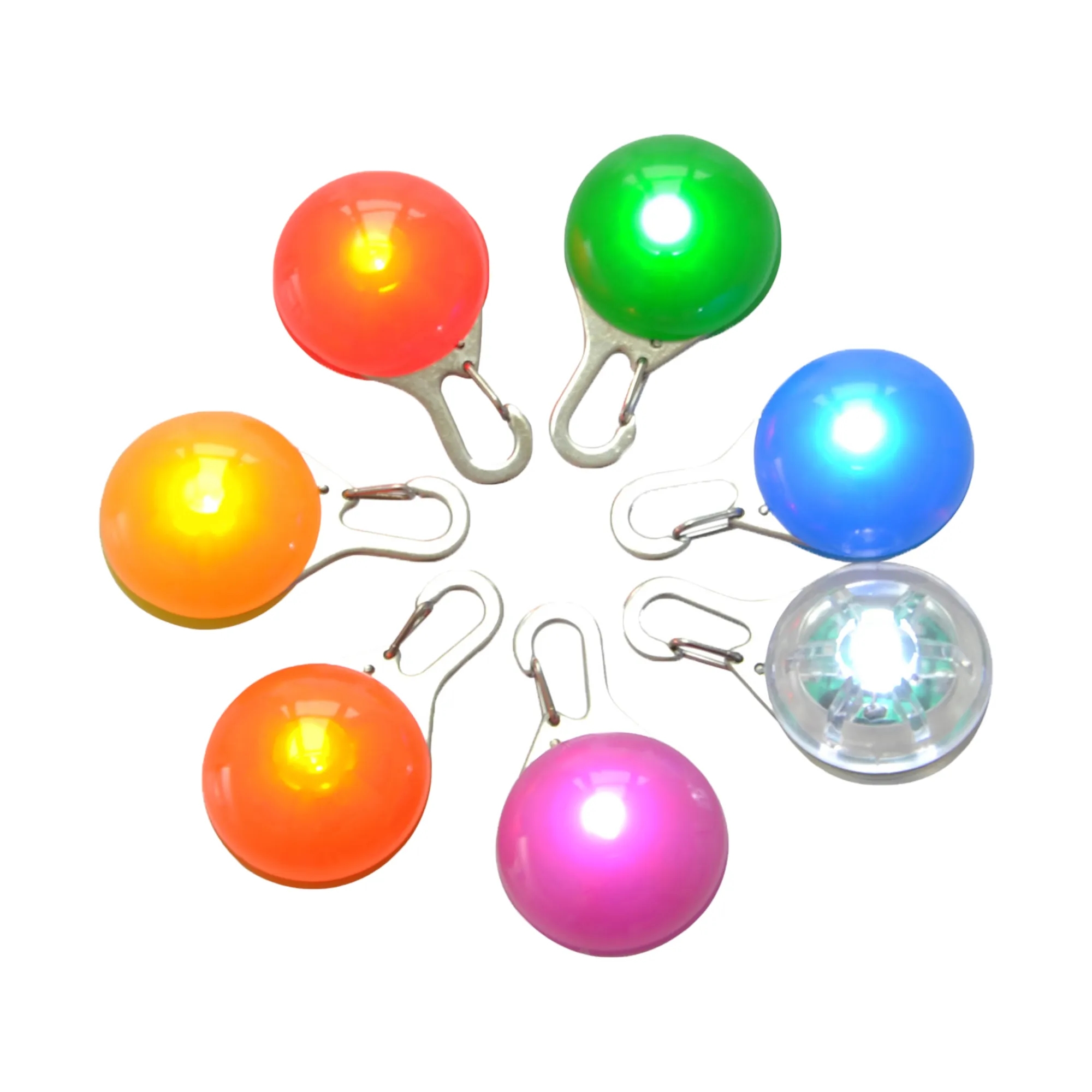 Round Flashing LED Light Dog Pendant 3