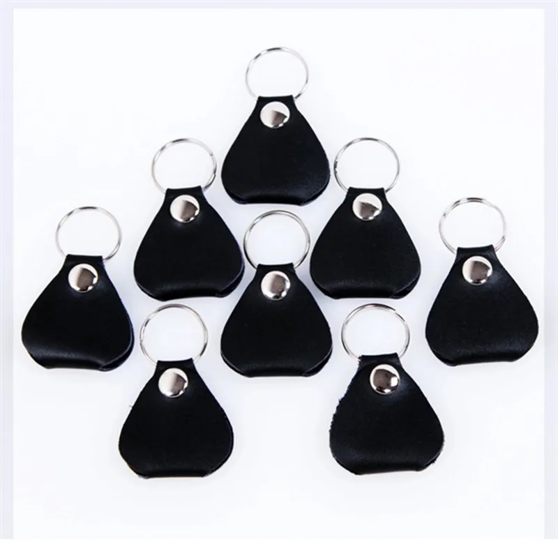 Triangle Leather Case Keychain for Guitar Pick 3