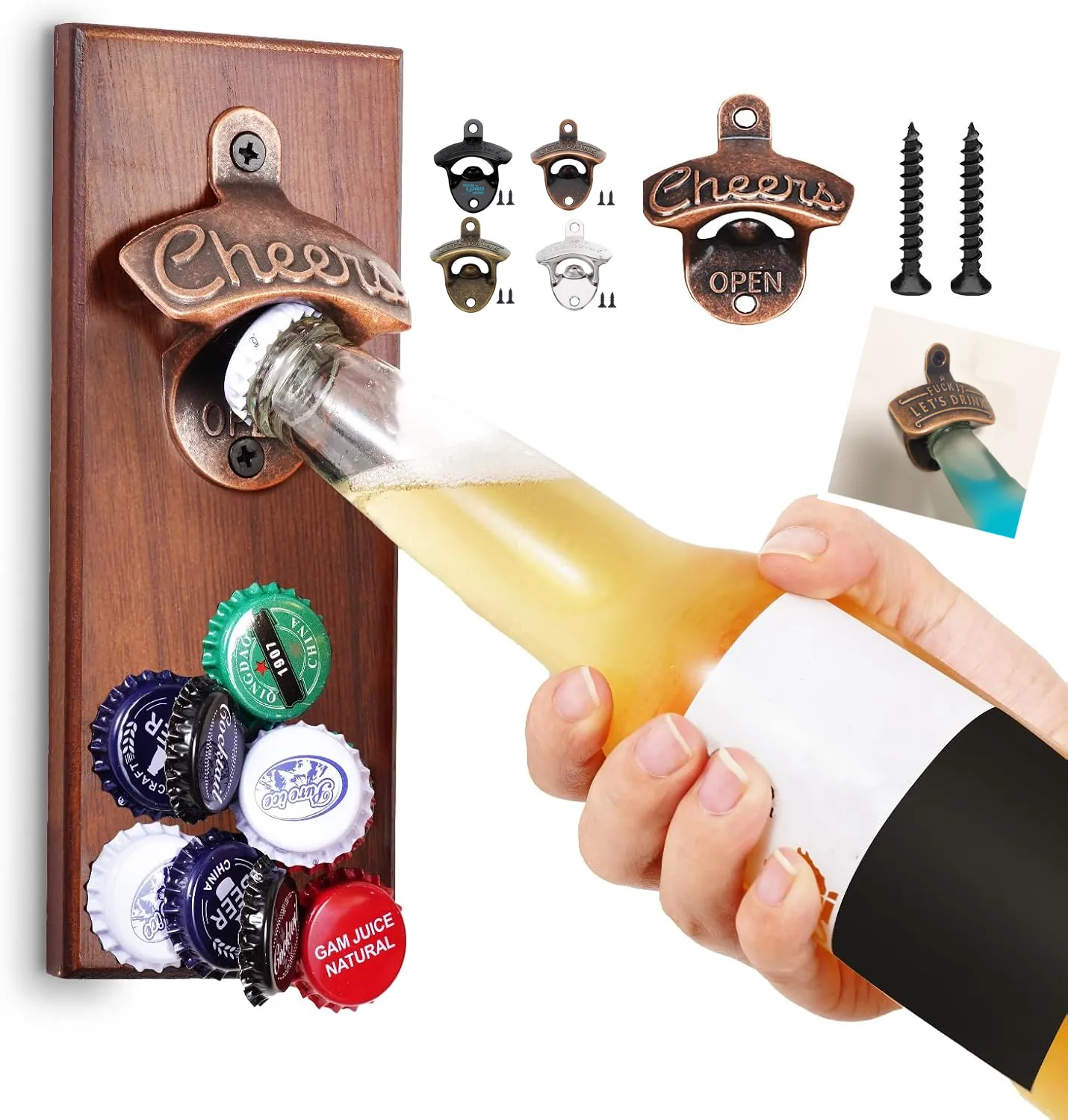 Bear Wall Mounted Bottle Opener, custom kitchen gadget with logo imprint 6