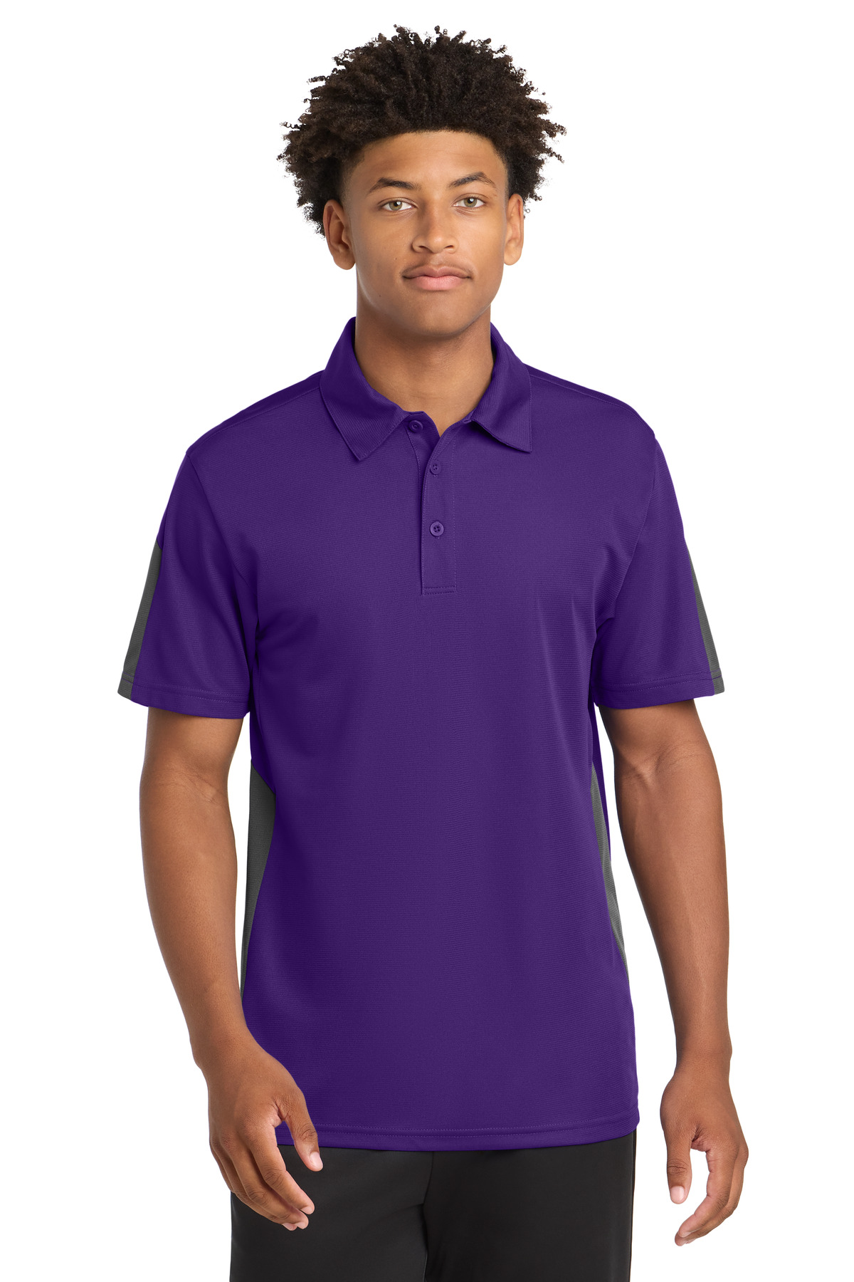 Sport-Tek PosiCharge Active Textured Colorblock Polo. ST695 19