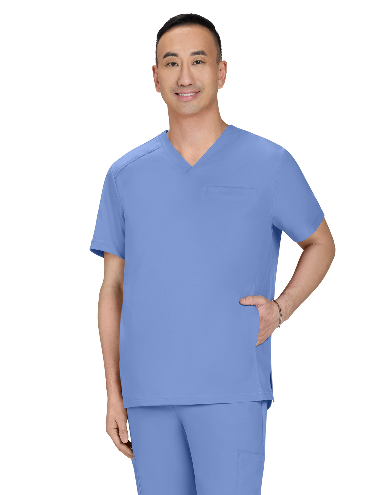 koi - Cureology - Men's Three-Pocket Stasis Scrub Top