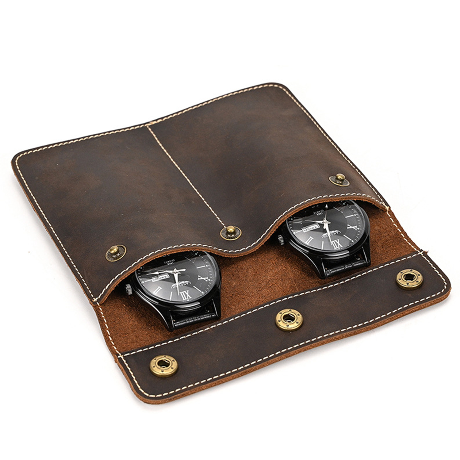 Genuine Leather Pouch for Watches 2