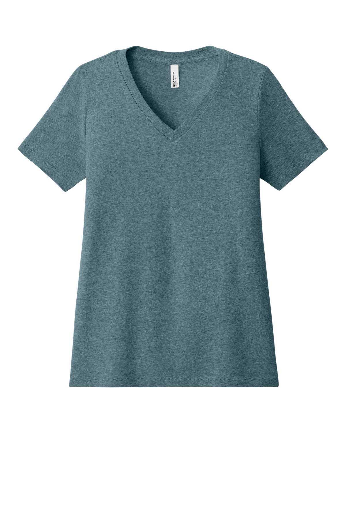 BELLA+CANVAS Women's Relaxed Heather CVC V-Neck Tee BC6405CVC 12
