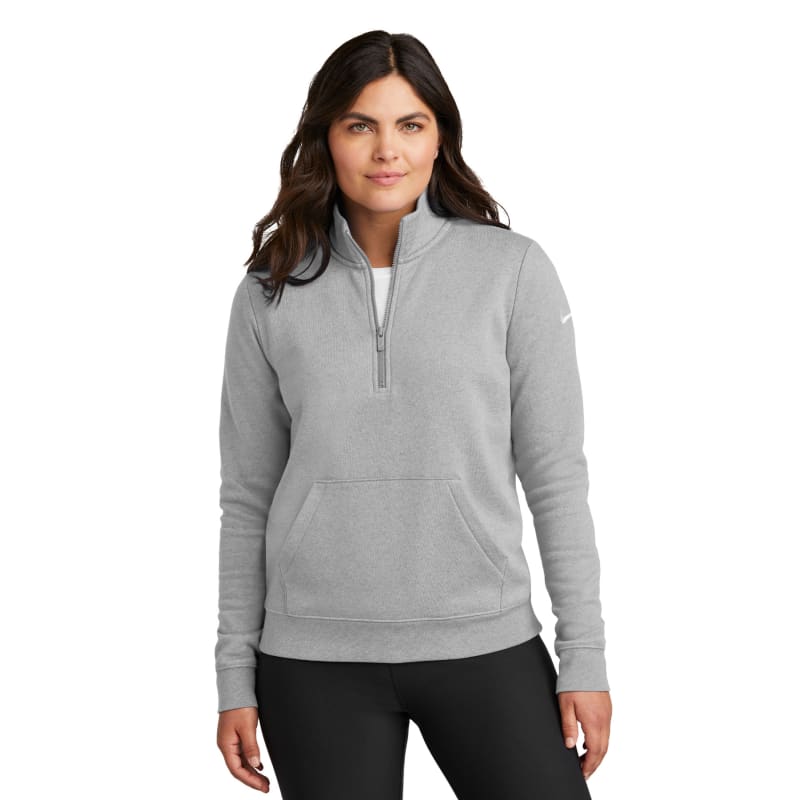 Nike Ladies Club Fleece Sleeve Swoosh 1/2-Zip 2