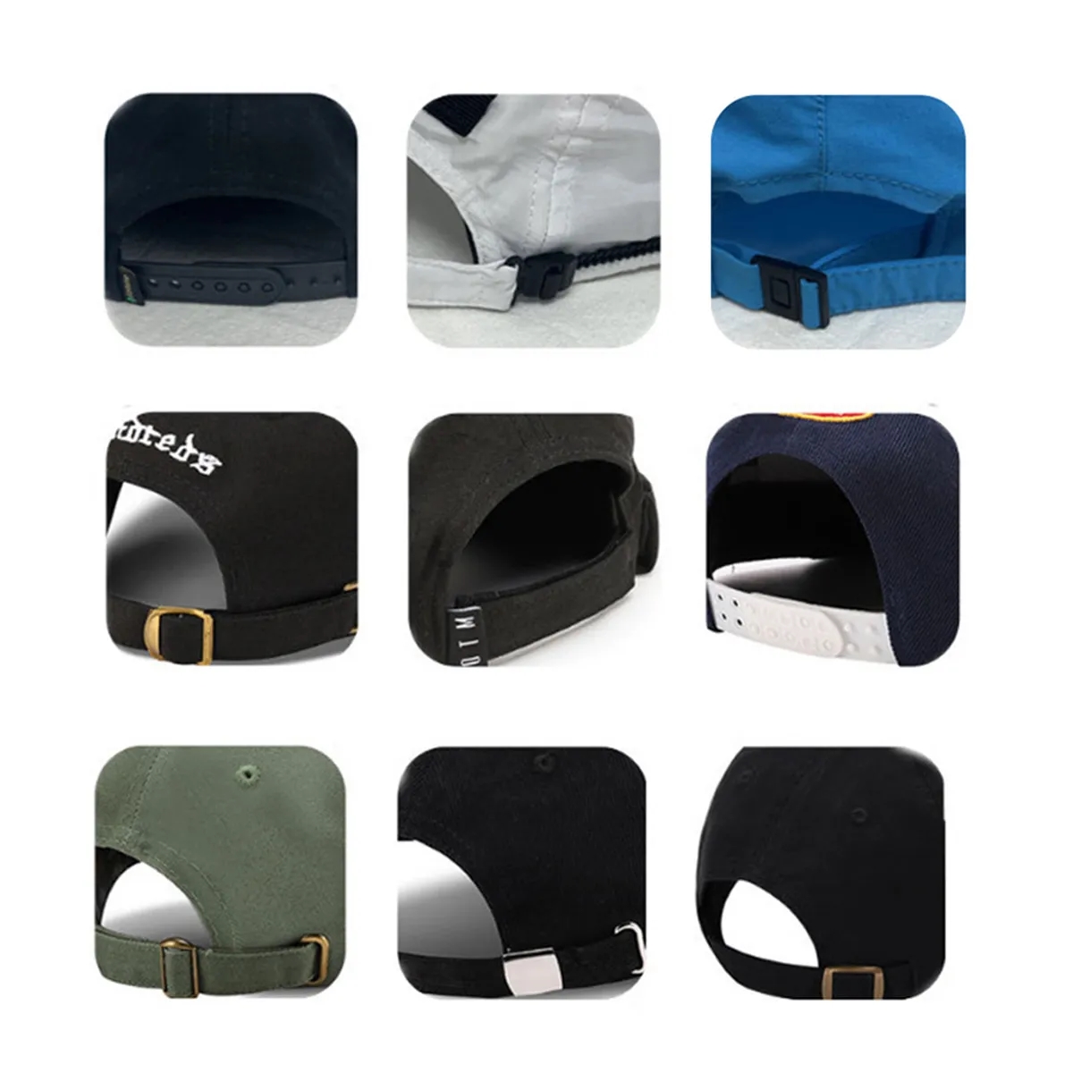 Washed Cotton Baseball Cap with Adjustable Strap 5