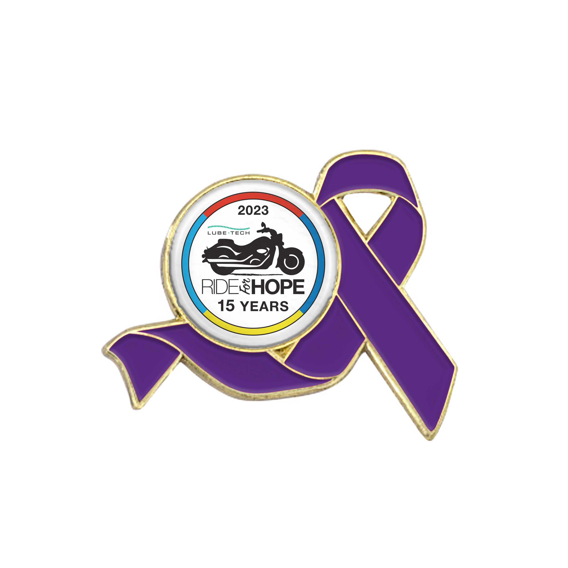 Awareness Ribbon Lapel Pins w/ Custom Logo 24