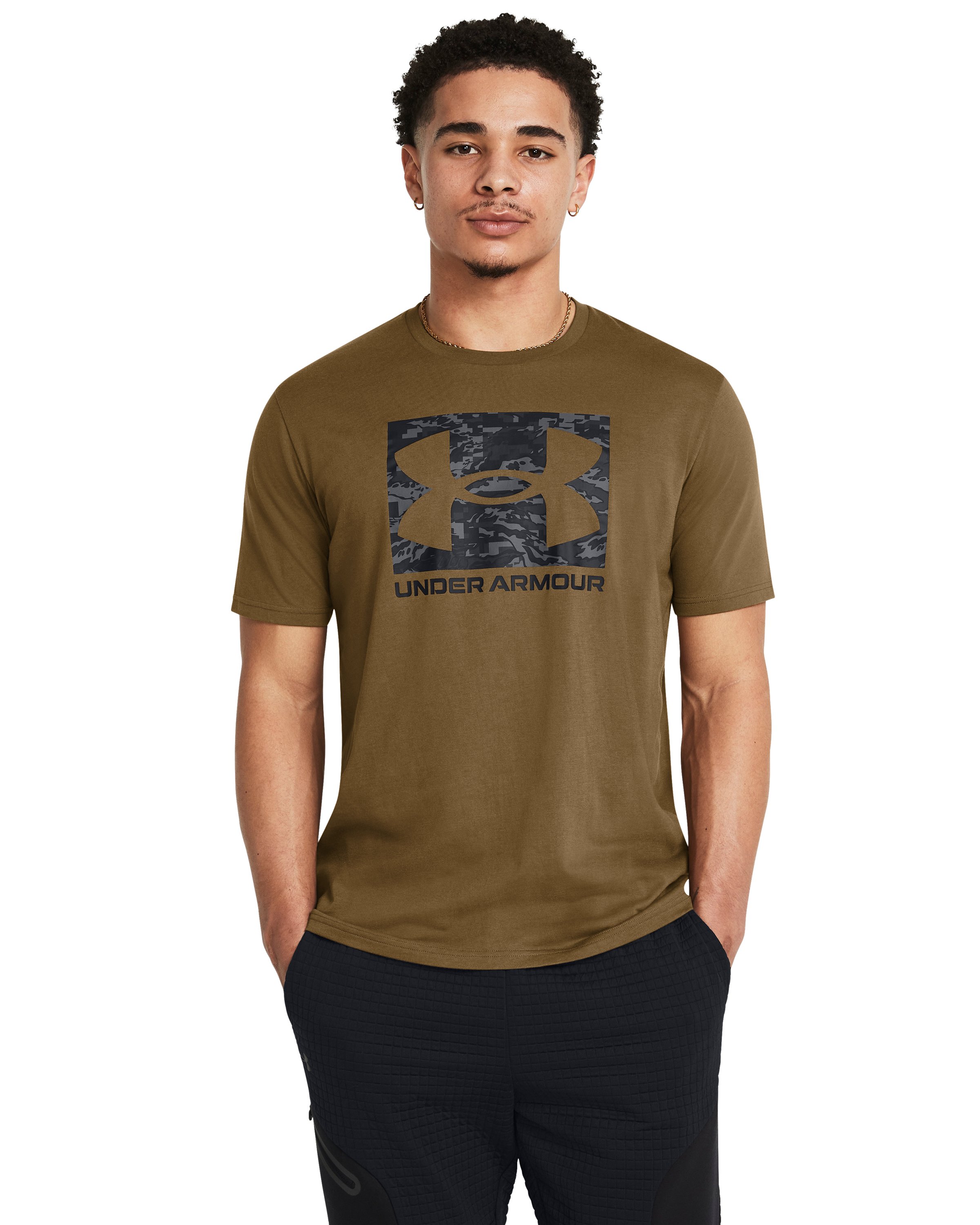 UA ABC Camo Boxed Logo Men's Short Sleeve 6