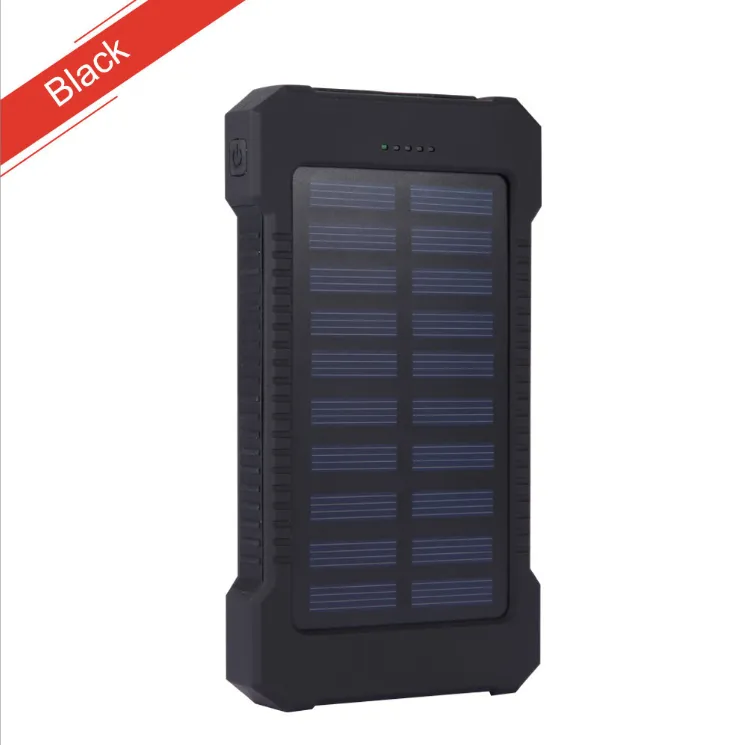 Solar Charger Power Bank W/ Flashlight 5