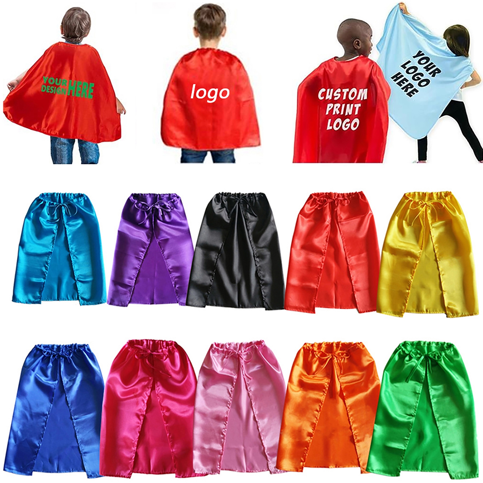Children Hero Cape Halloween MOQ 50PCS