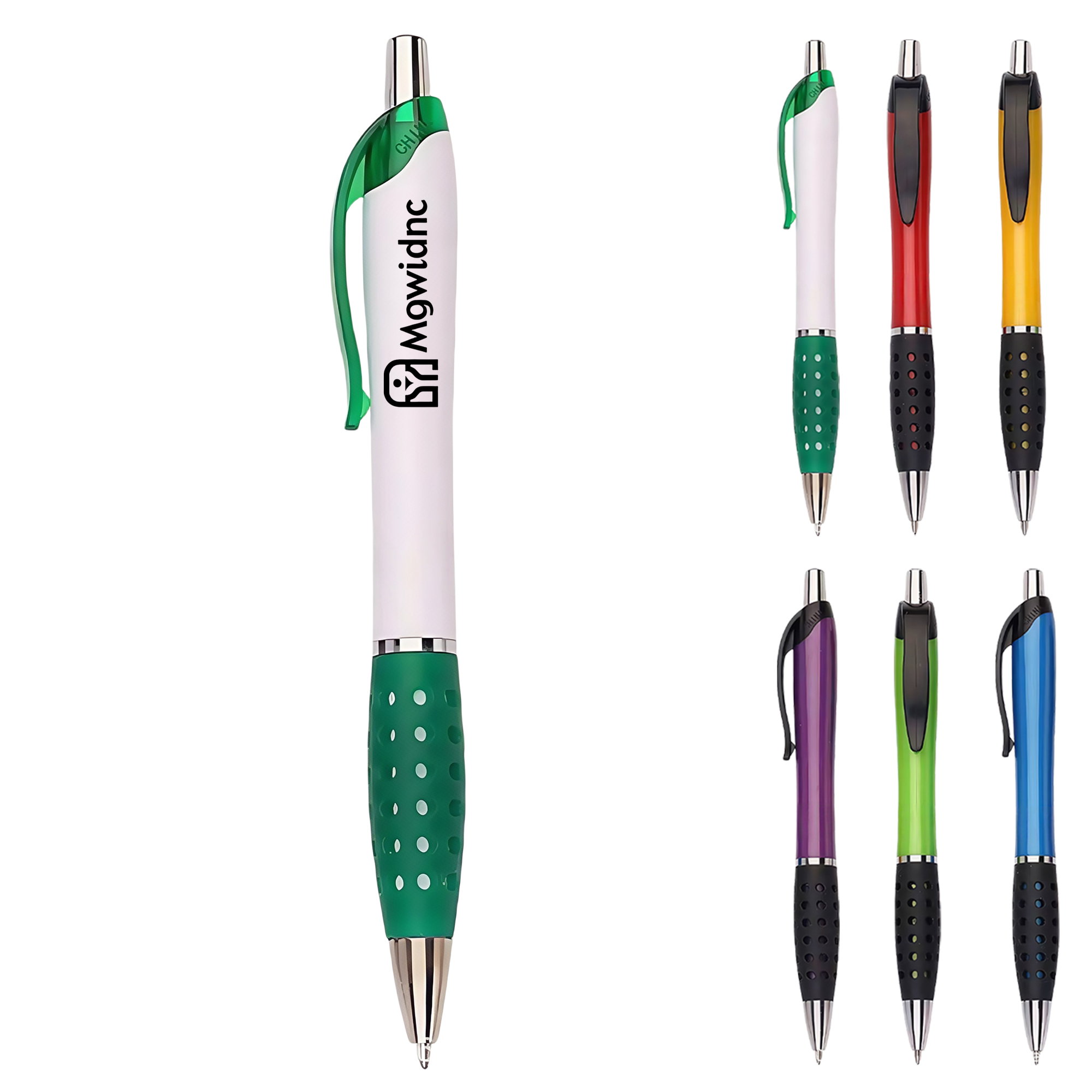 Retractable Ballpoint Pen with Hollow Sleeve - White