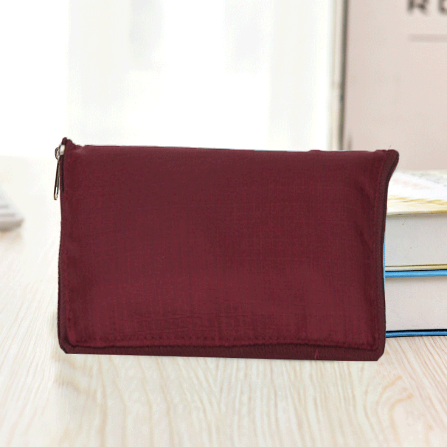 Large Reusable Foldable Polyester Oxford shopping Tote Bag, custom tote bag with logo imprint 10