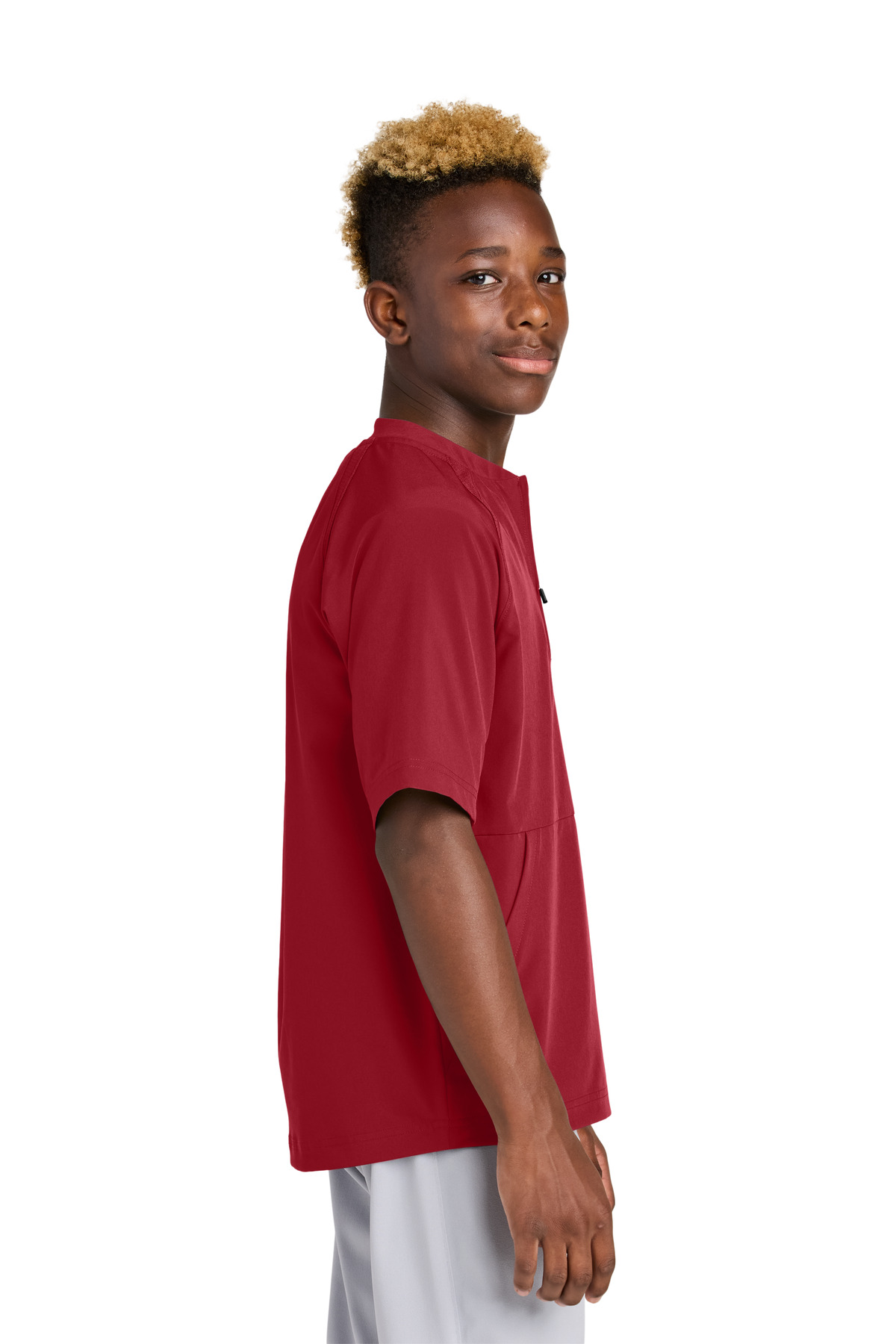 Sport-Tek Youth Repeat 1/2-Zip Short Sleeve Jacket YJST489 38