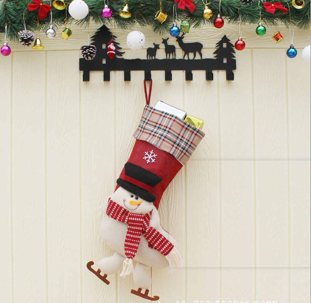 3D Applique Christmas Candy Stockings 5
