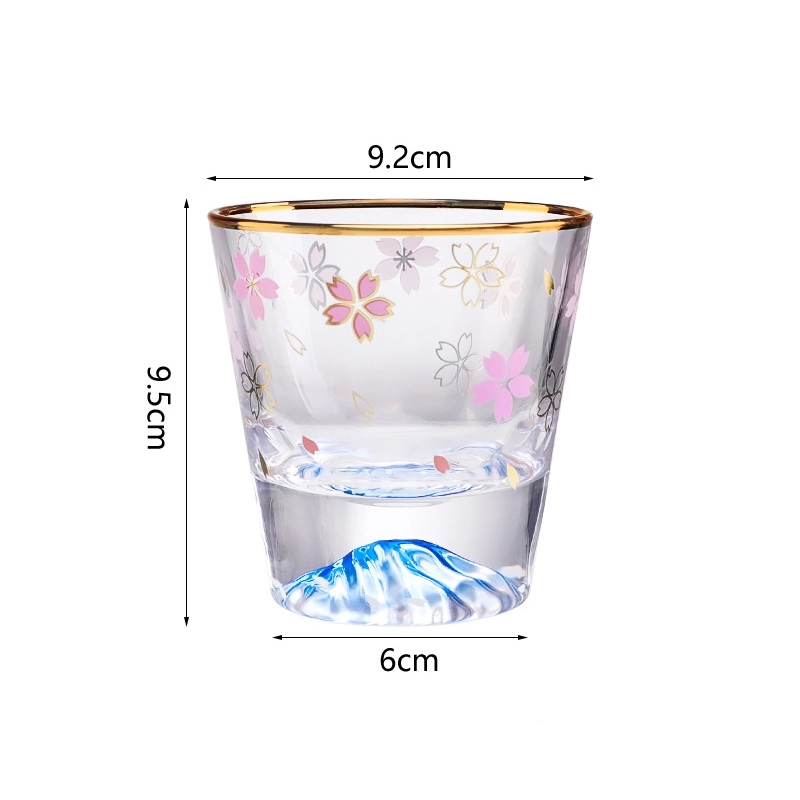 260ml 8.7oz Glass Tea Coffee Mug & Sakura Drink Gift Cup 1