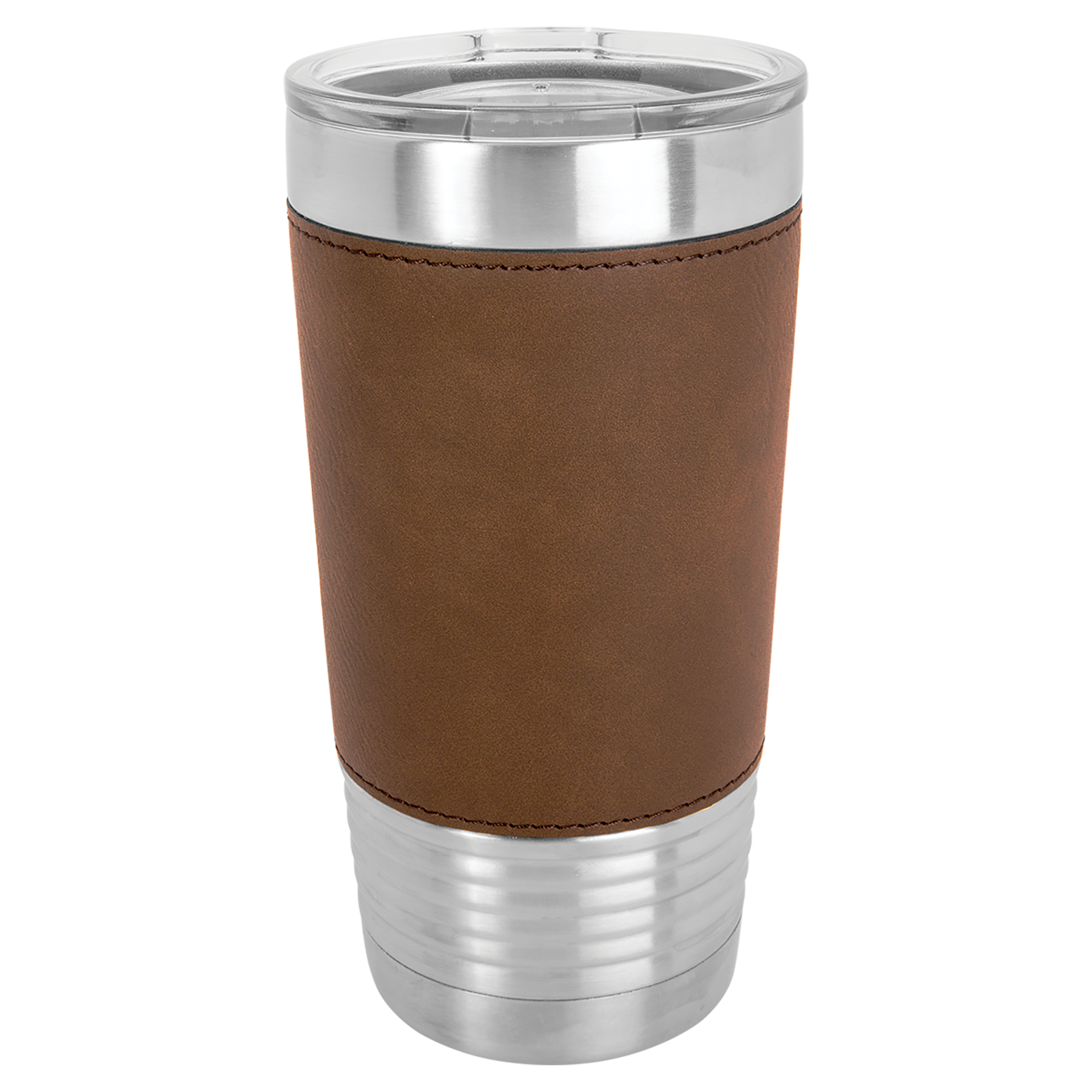 20 oz Laserable Leatherette Polar Camel Tumbler w/ Clear Lid 8