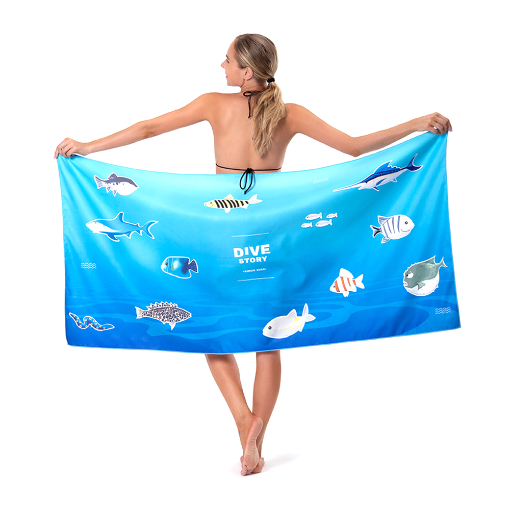 Full color print 59'' x 29'' 450g beach towel 8