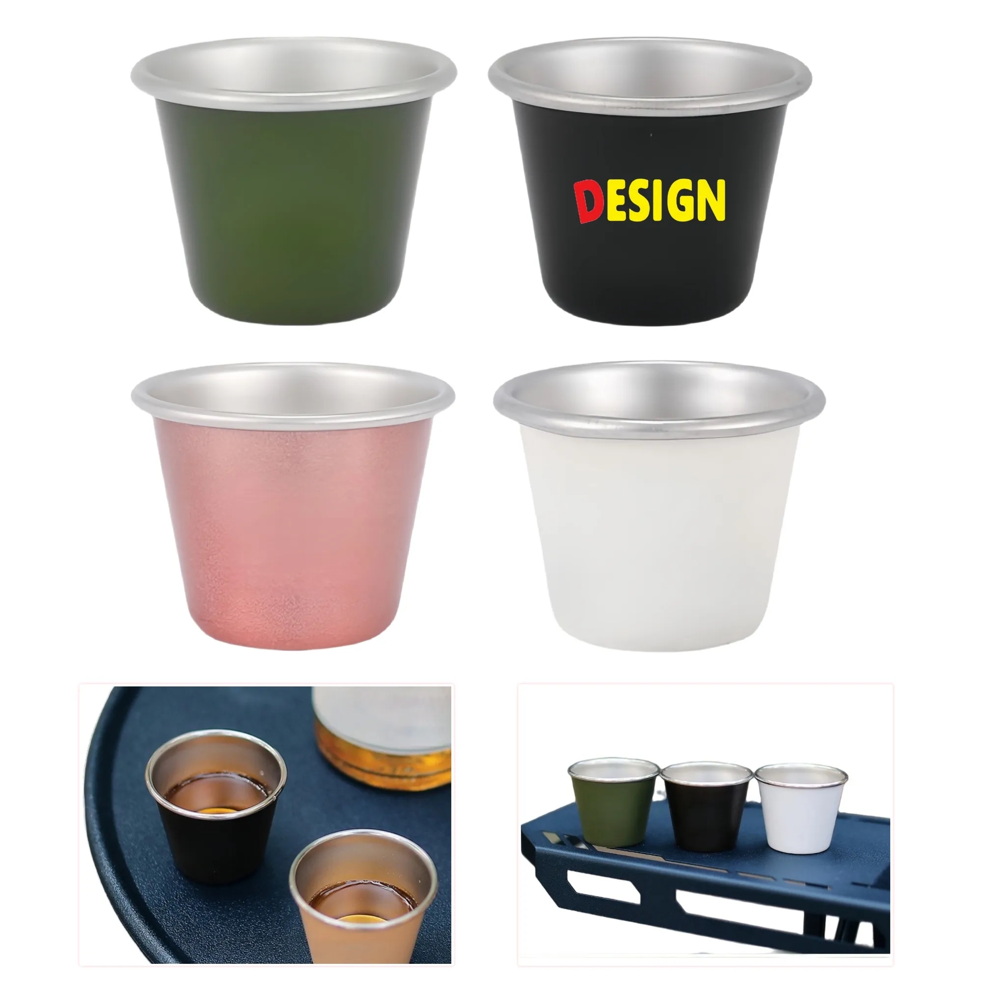 1.35 oz Stainless Steel Outdoor Party Cup