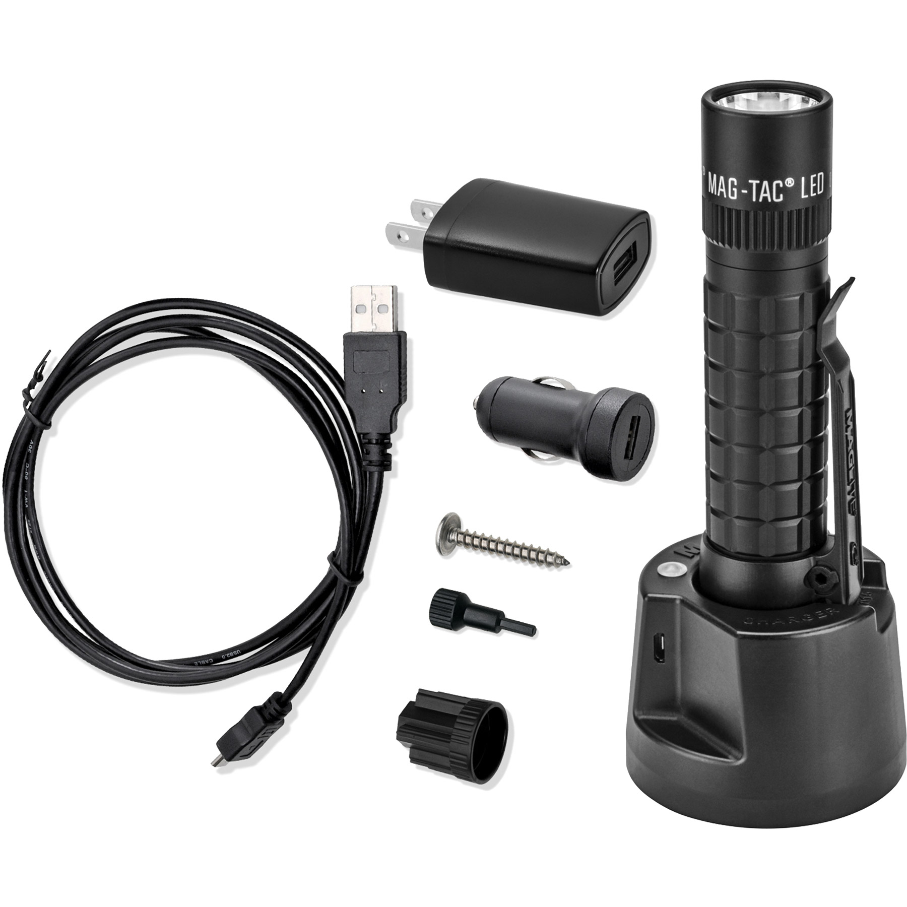 Maglite® MagTac Rechargeable Plain Head Flashlight System 3