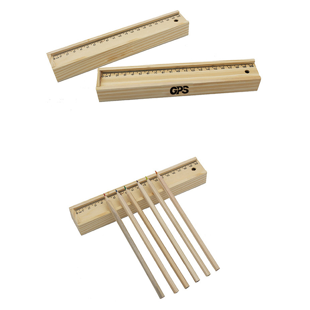 8 1/4 " Pencil and Ruler Set In Box 1