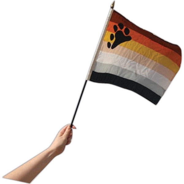 Bear Pride Stick Flag 2