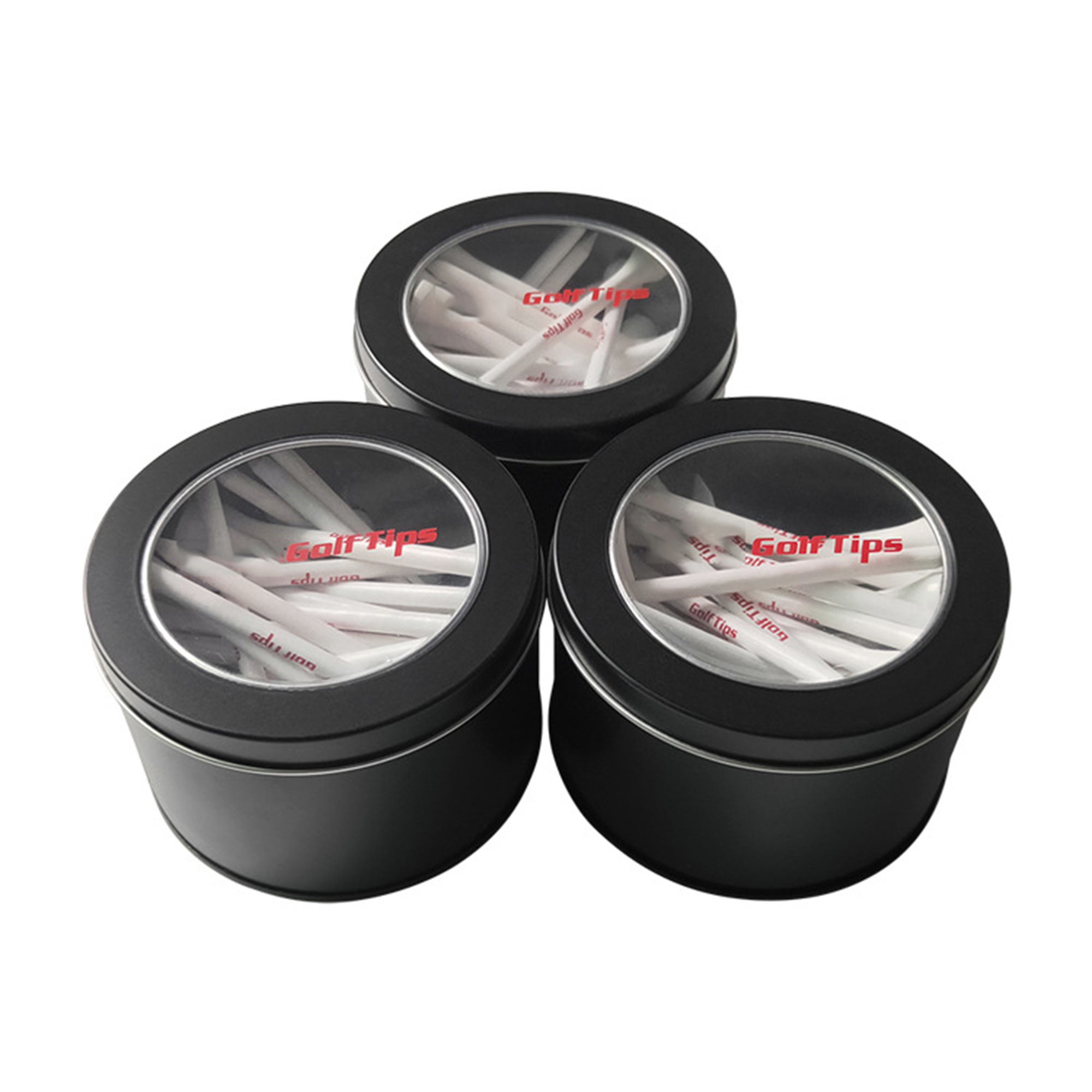 50pcs 2-3/4" Wood Golf Tees with Customized Gift Tin 3