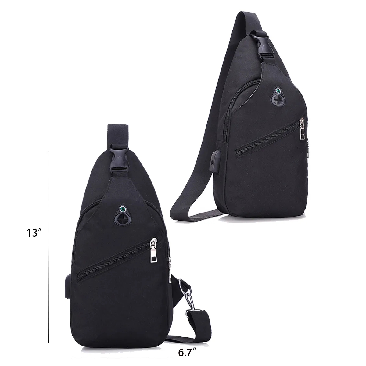 Cross Body Sling Backpack Bag With Usb Charging Port 1