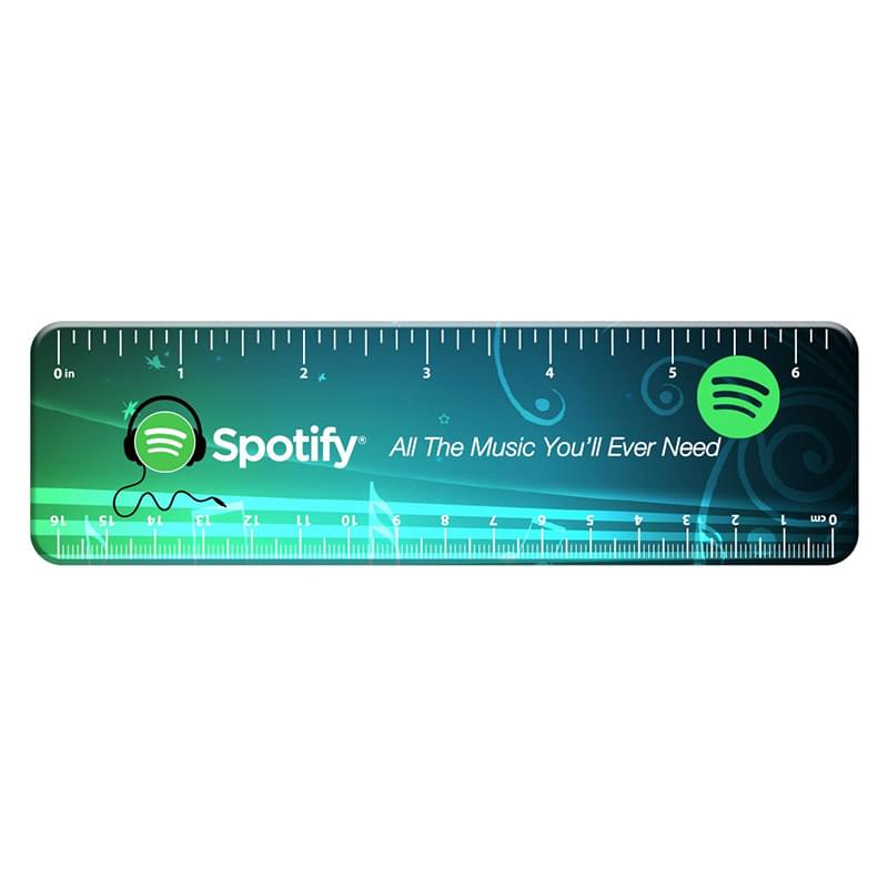 6 Inch Ruler Tag 6-1/4"W x 1-13/16"H 2