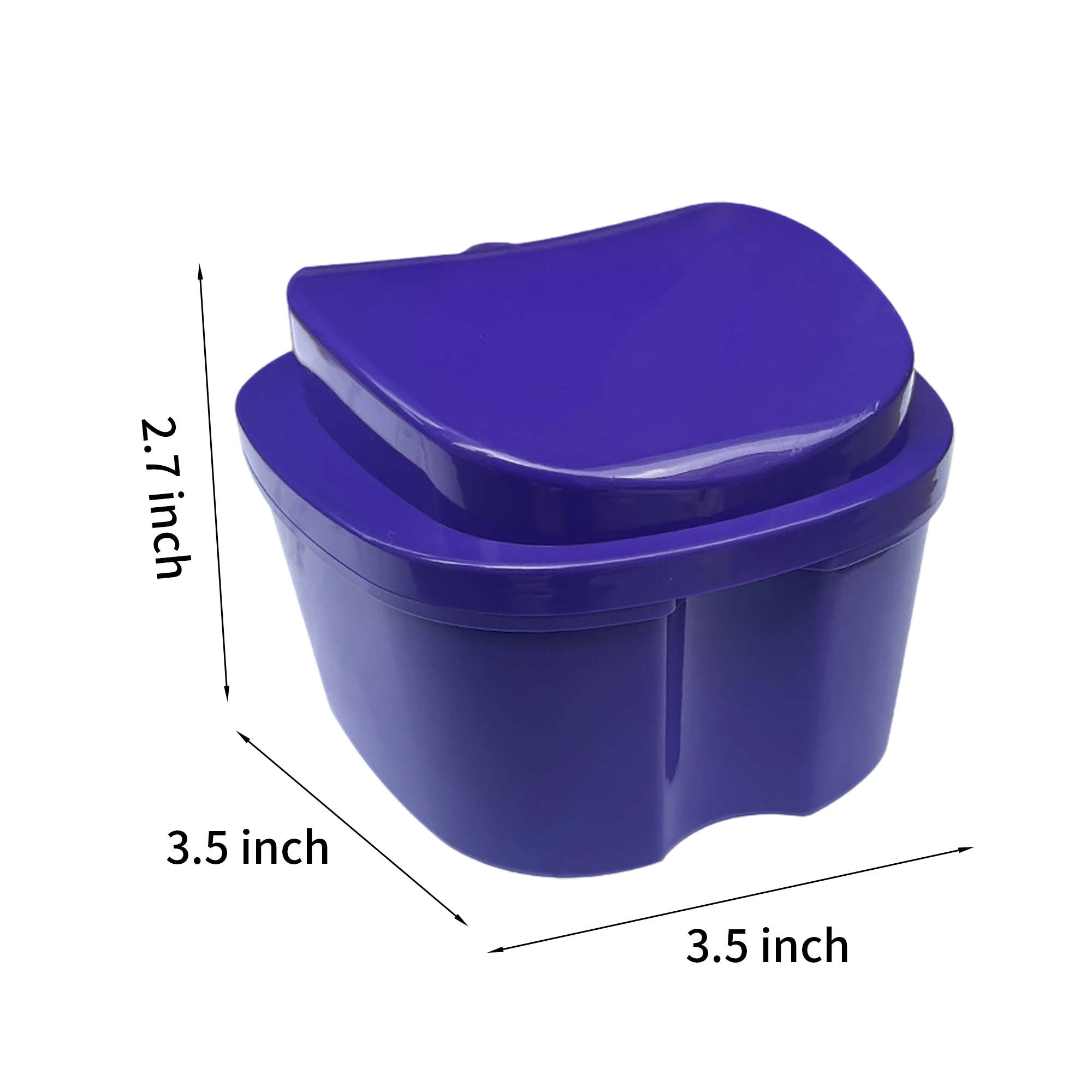 Polypropylene Rinse Basket Storage Case 3.5" x 3.5" x 2.7" 11