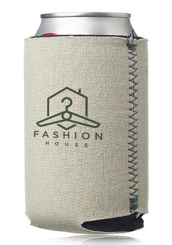 Canvas Foam Can Coolers, custom koozie with logo imprint 6