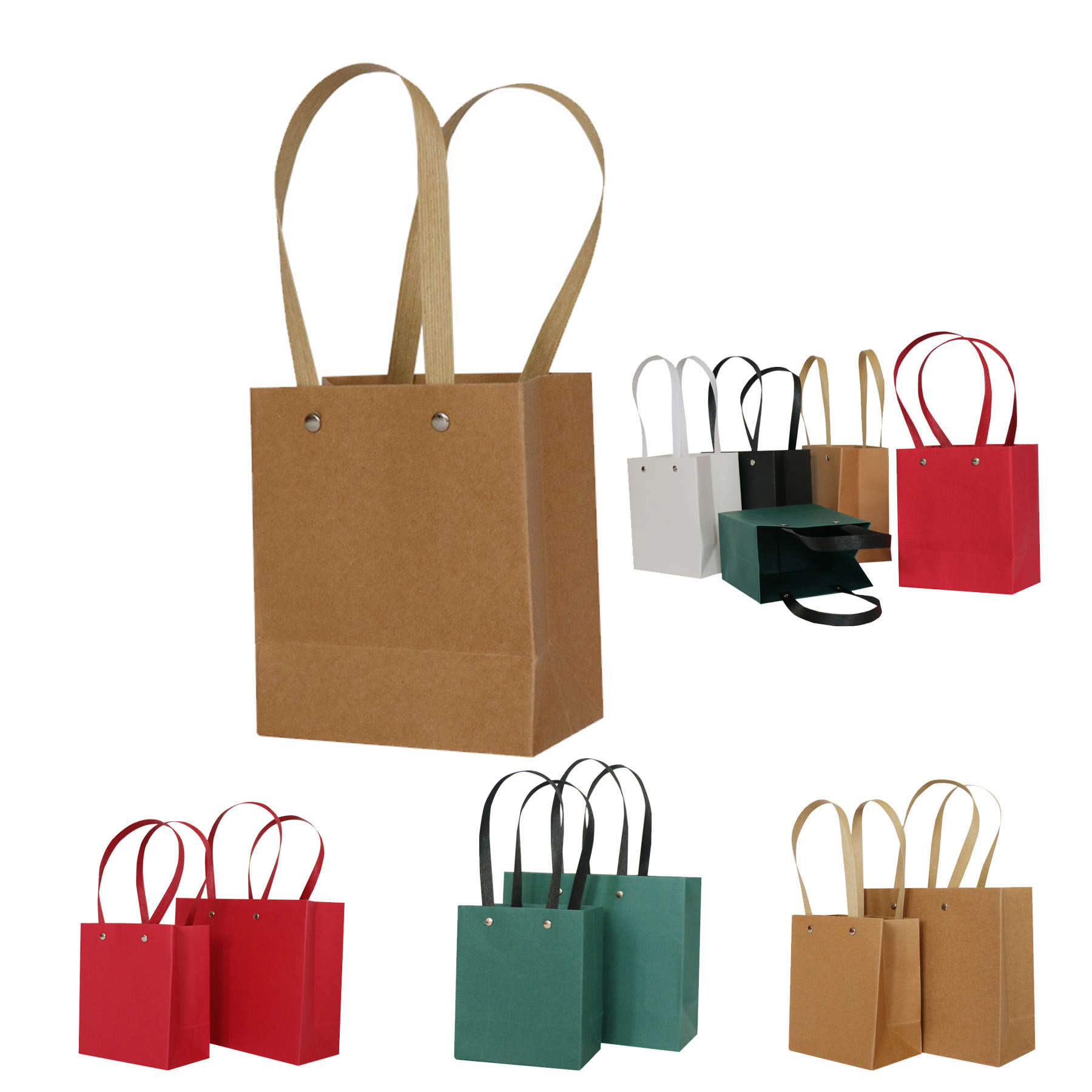 Mini Solid Color Cosmetic Paper Bags 2