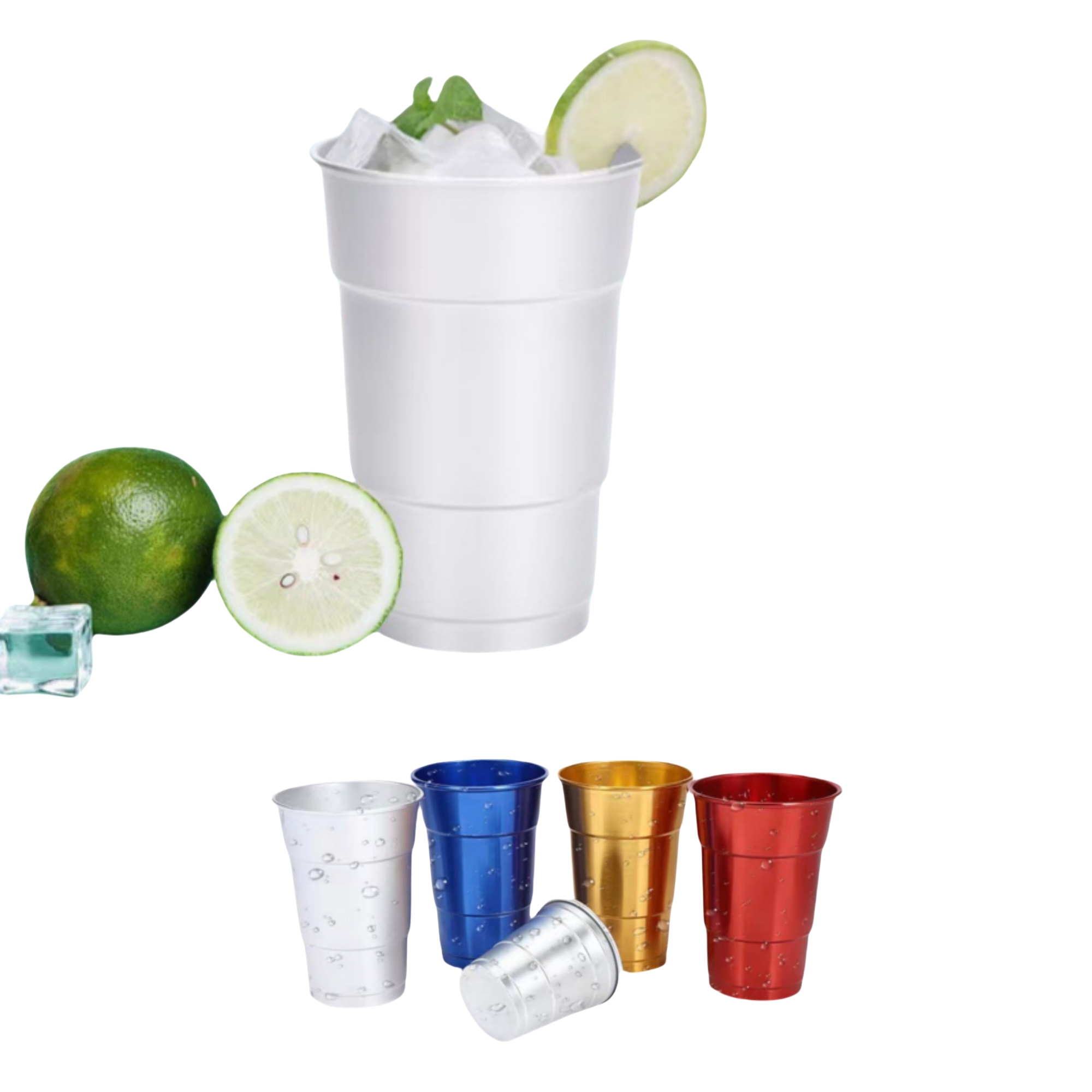 17oz Reusable Aluminum Party Cup 2
