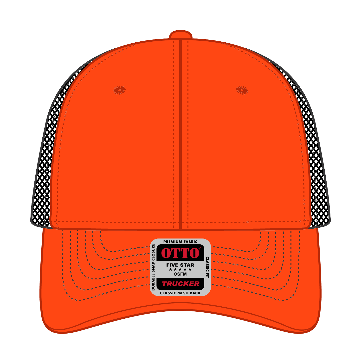 OTTO CAP® 6 Panel Low Profile Mesh Back Trucker Hat 39