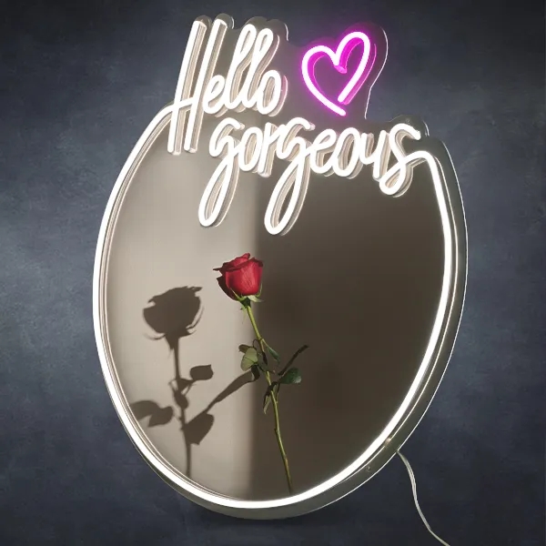 Custom Mirror Neon Signs 9