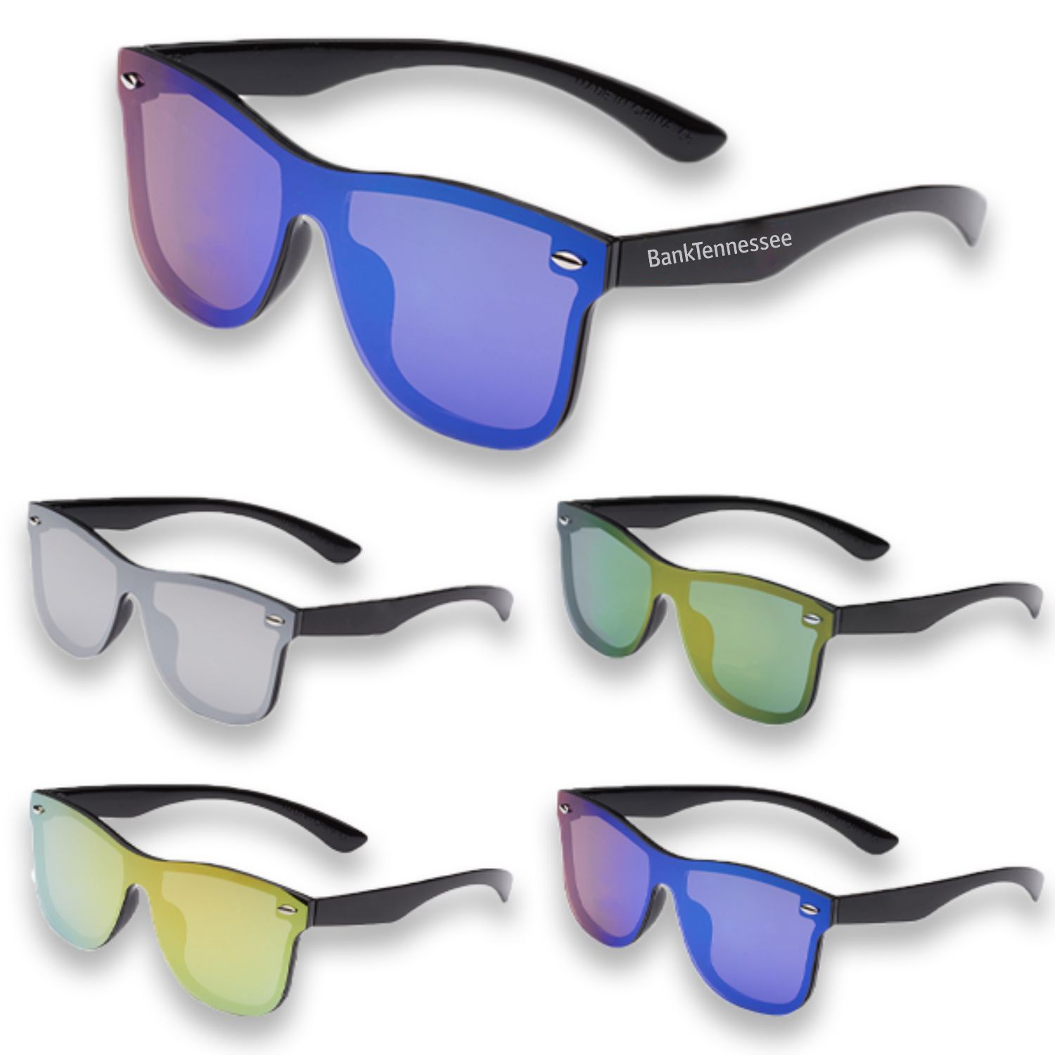 Mirrored metallic accent Sunglasses UV protection Sun glass 2
