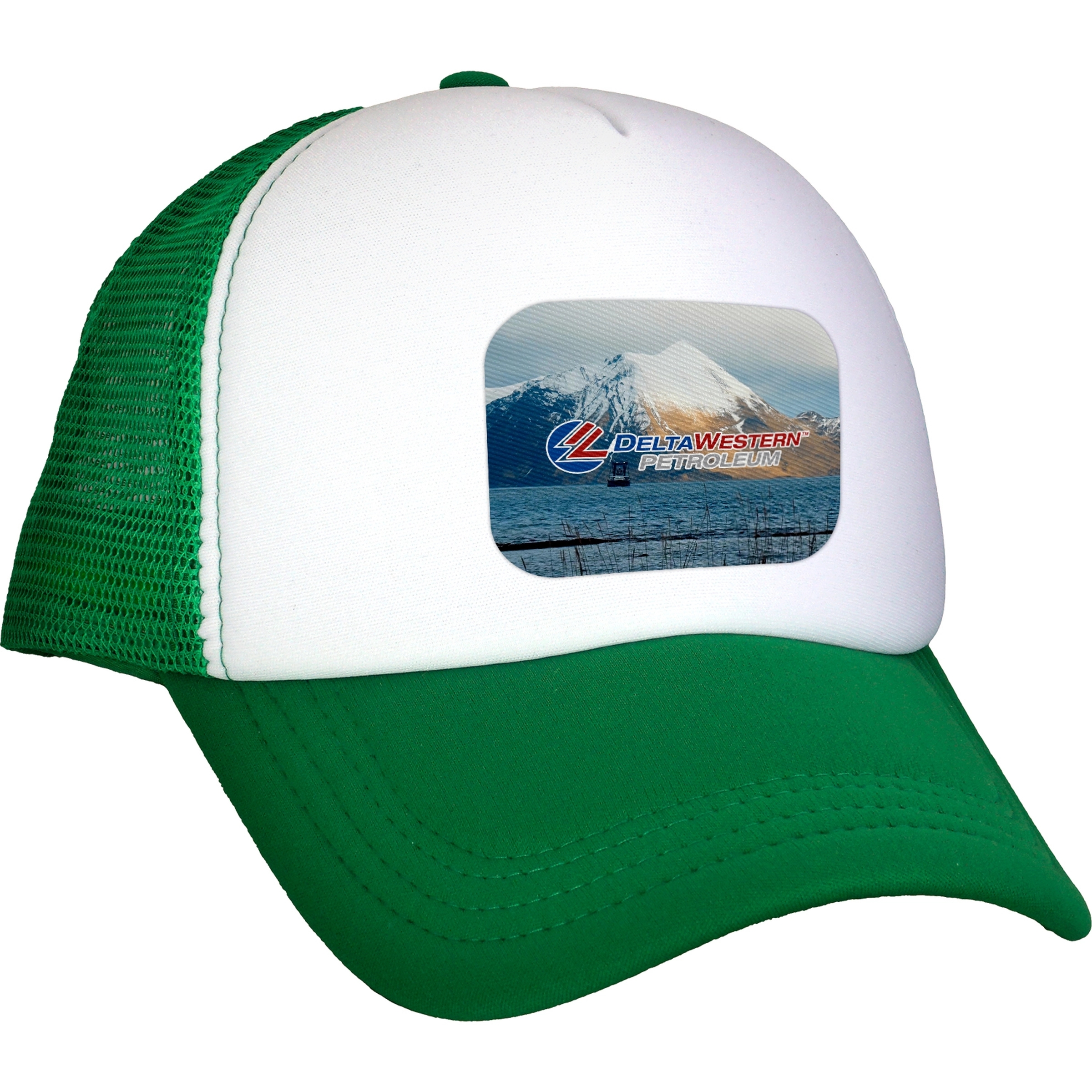 Foam Rectangle Emblem Trucker Hat 3