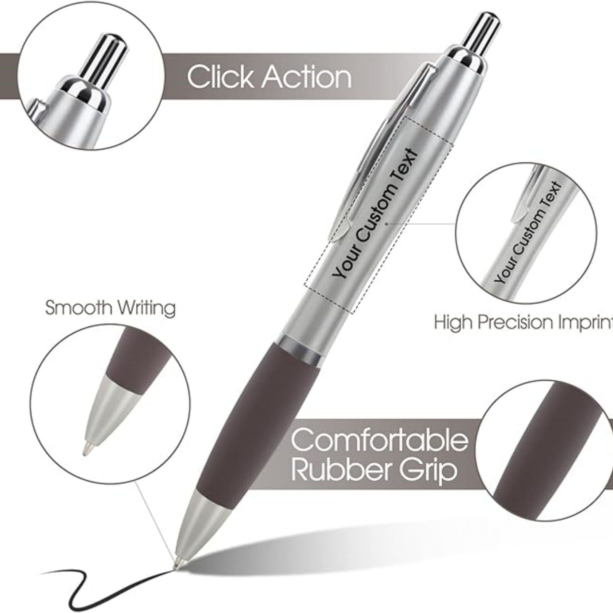 Custom Printed Ballpoint Click Pen 2