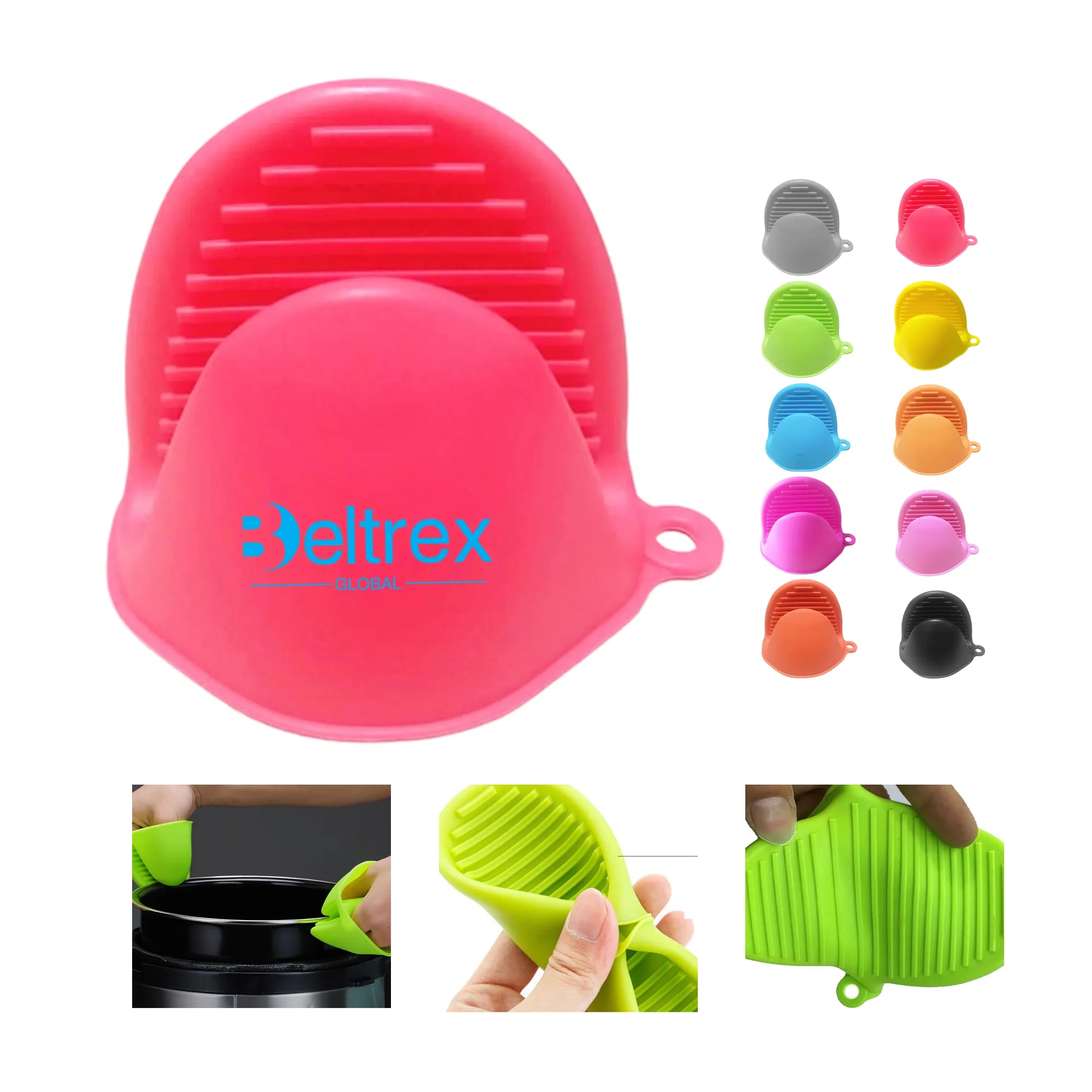 Silicone Insulated Oven Mitt for Heat Protection 4