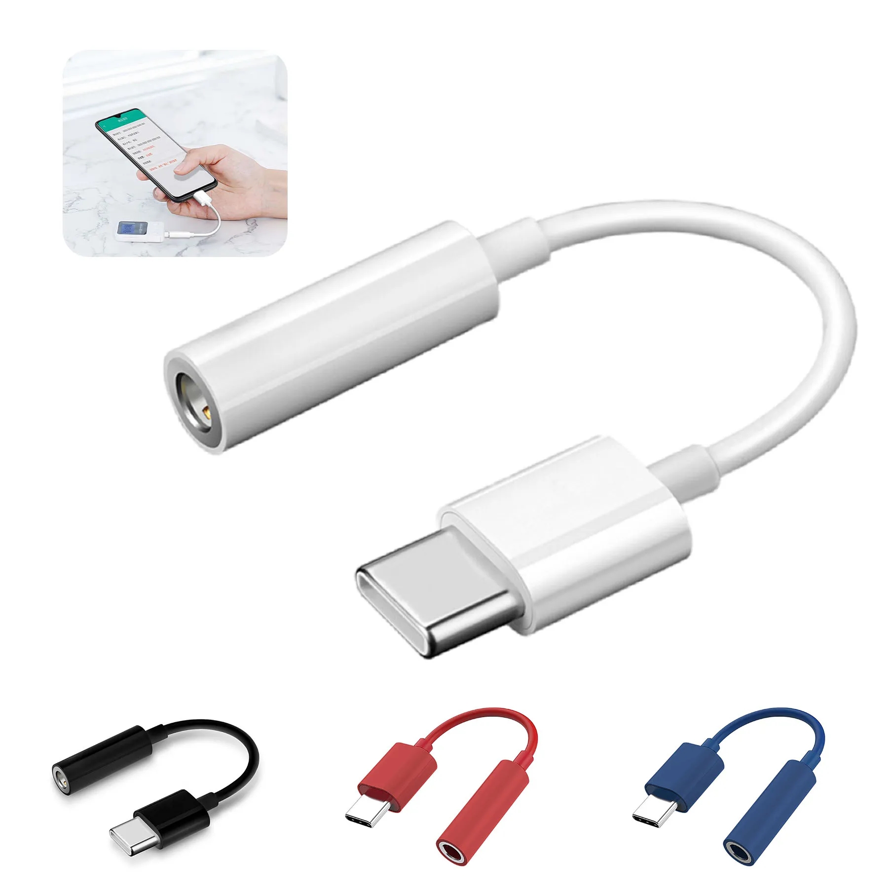 Type C to 3.5mm Headphone  Adapter 6