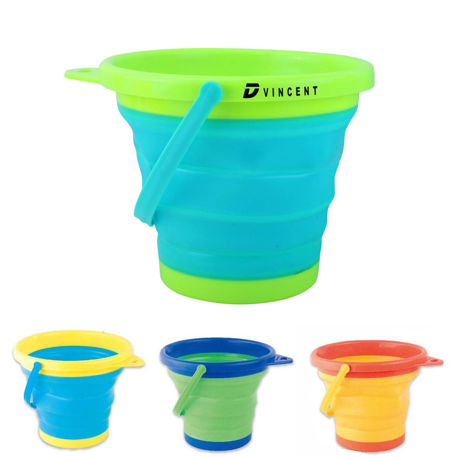 Portable BPA Free Collapsible Beach Buckets Toy 11
