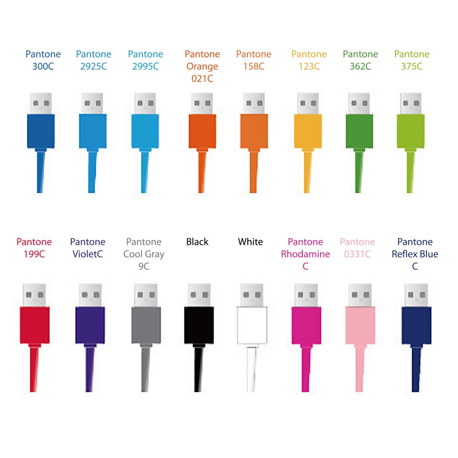 Custom PVC 4" 1 Charging Cable Any Shape and Color 3