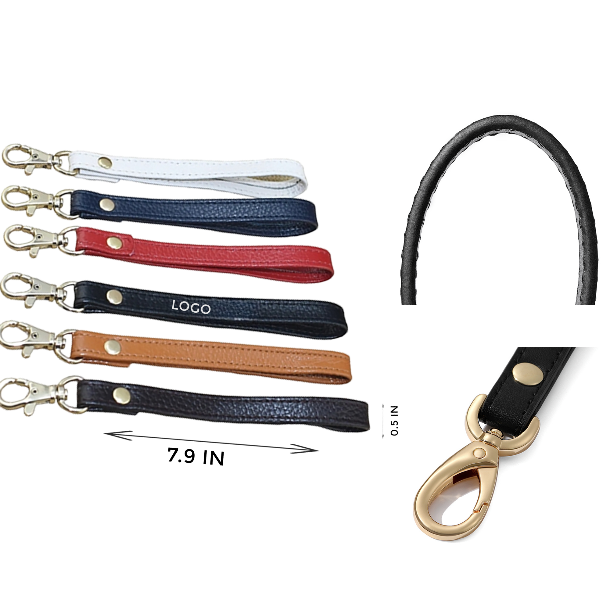 MOQ 10 PCS Stylish Leatherette Key Ring 2